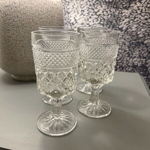 Anchor Hocking Wexford Water Goblets (4)